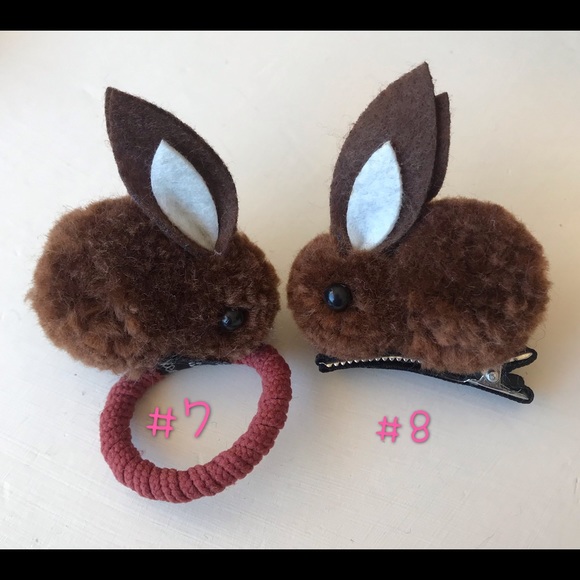 HOST PICK! kids bunny hair clips & hair tie - Picture 5 of 9
